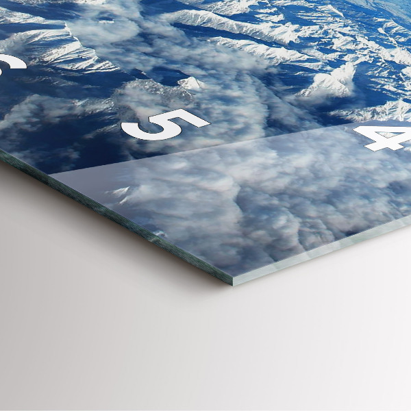 Orologio quadrato Paesaggio Montagne Pirenei