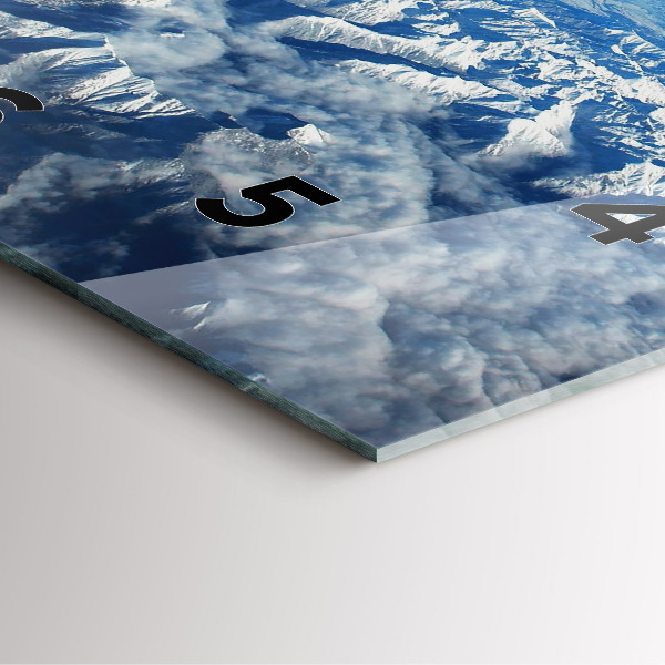 Orologio quadrato Paesaggio Montagne Pirenei