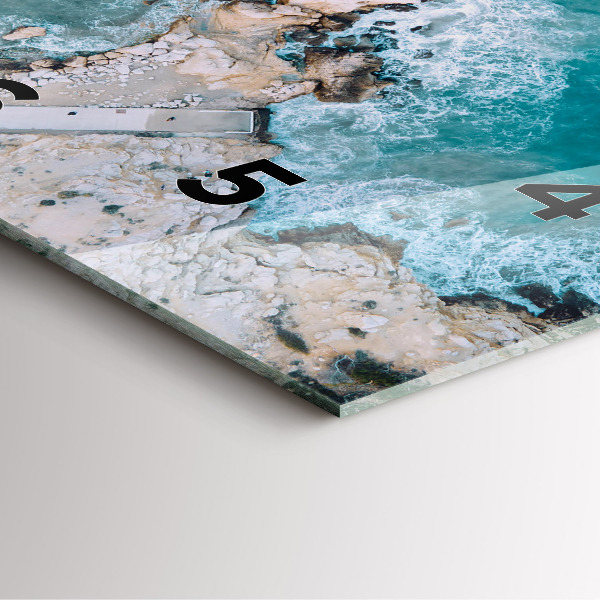 Orologio quadrato Fiordi in Costa Blanca