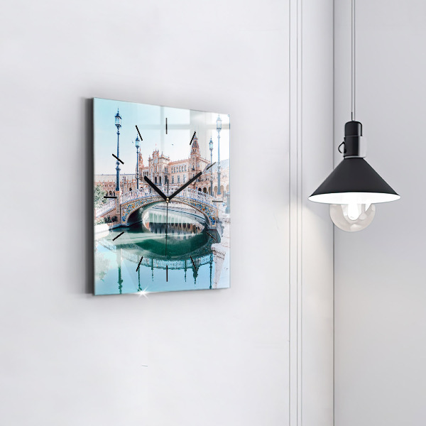 Orologio quadrato Plaza de Espana a Siviglia