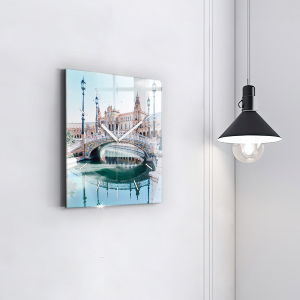 Orologio quadrato Plaza de Espana a Siviglia