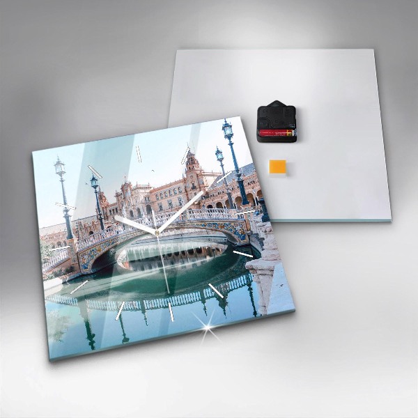 Orologio quadrato Plaza de Espana a Siviglia