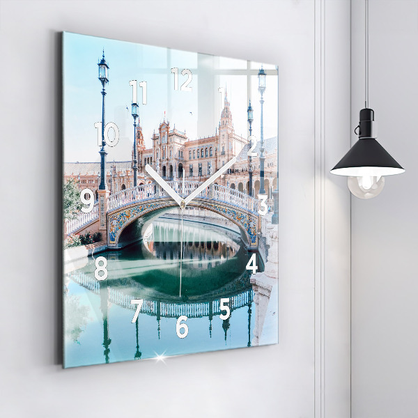 Orologio quadrato Plaza de Espana a Siviglia