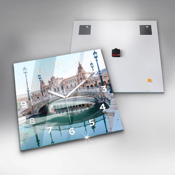 Orologio quadrato Plaza de Espana a Siviglia