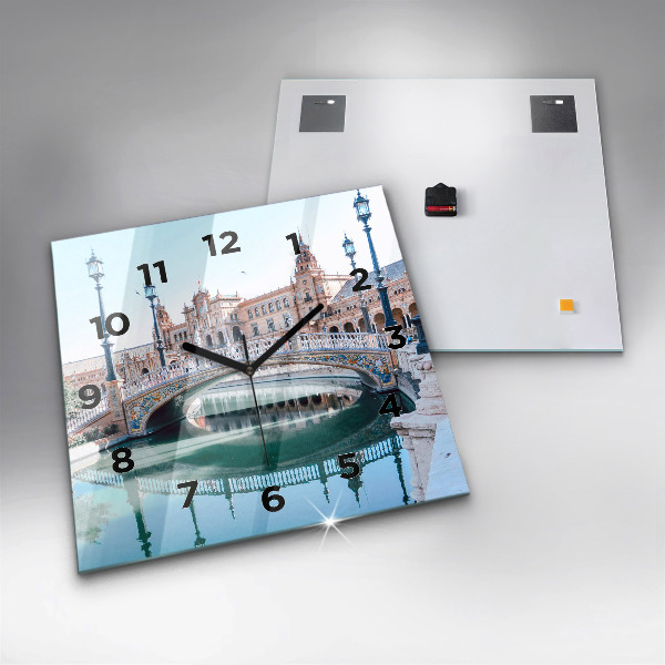 Orologio quadrato Plaza de Espana a Siviglia