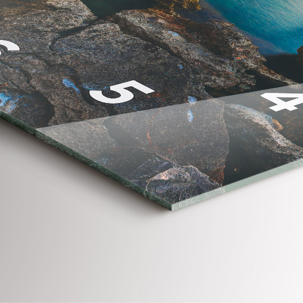 Orologio quadrato Paesaggio marino