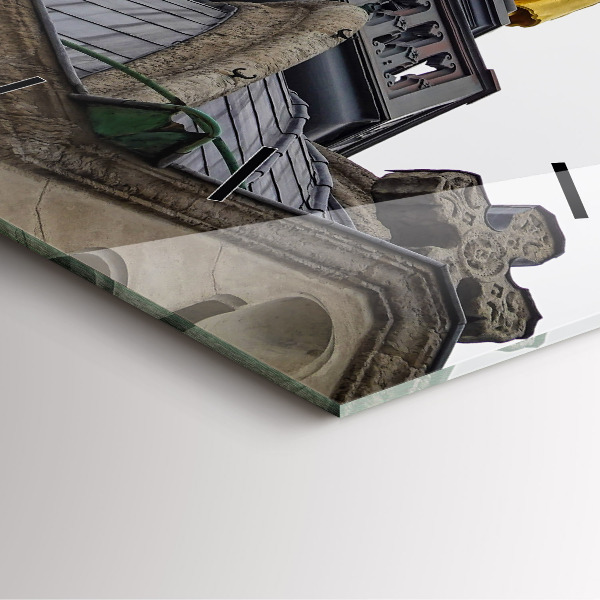 Orologio quadrato Statua della Vergine Maria a Lione