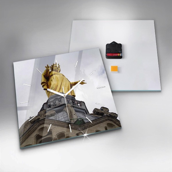 Orologio quadrato Statua della Vergine Maria a Lione