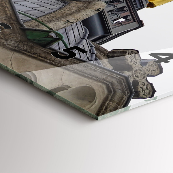 Orologio quadrato Statua della Vergine Maria a Lione