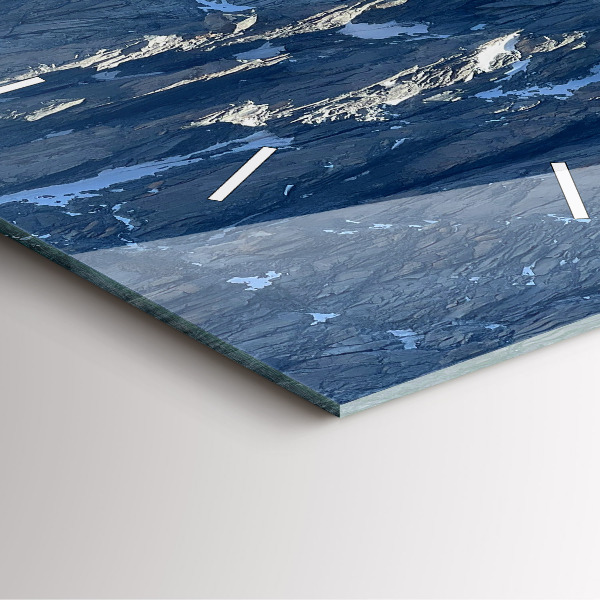 Orologio quadrato Montagne delle Alpi in inverno