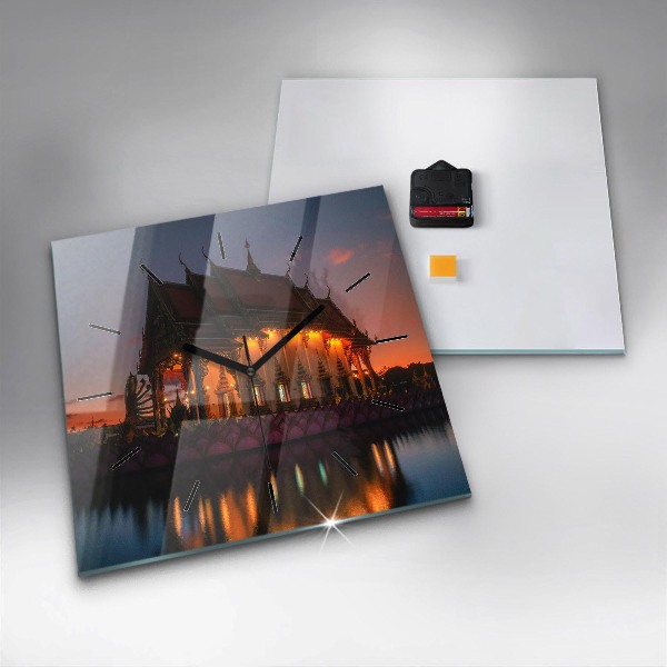 Orologio quadrato Tempio a Bangkok