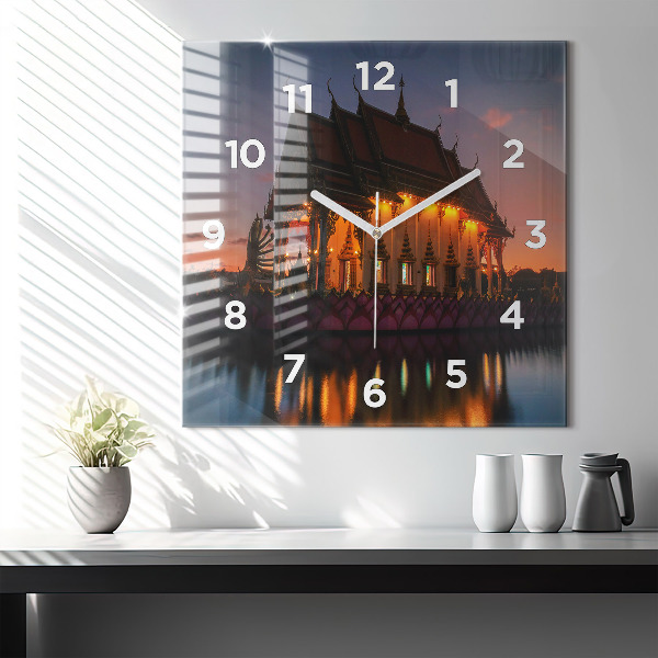 Orologio quadrato Tempio a Bangkok