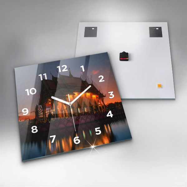 Orologio quadrato Tempio a Bangkok