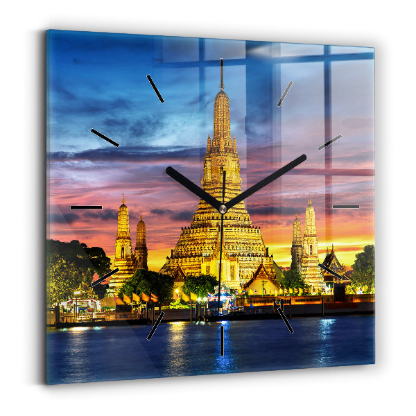 Orologio quadrato Tempio a Bangkok