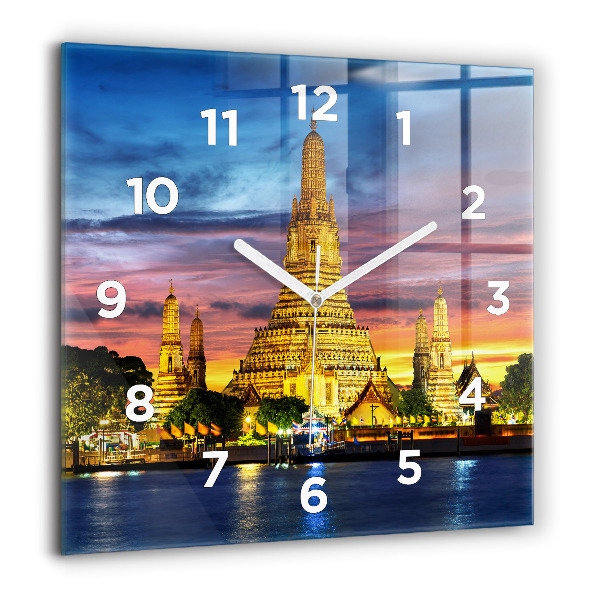 Orologio quadrato Tempio a Bangkok