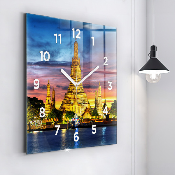 Orologio quadrato Tempio a Bangkok