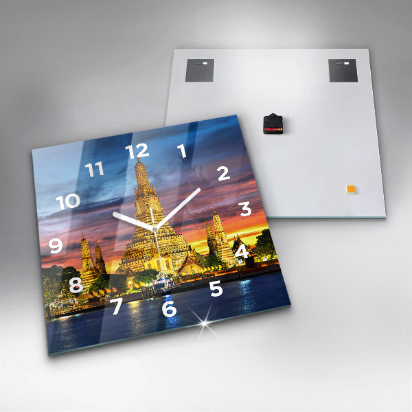 Orologio quadrato Tempio a Bangkok