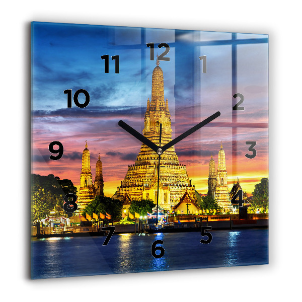 Orologio quadrato Tempio a Bangkok