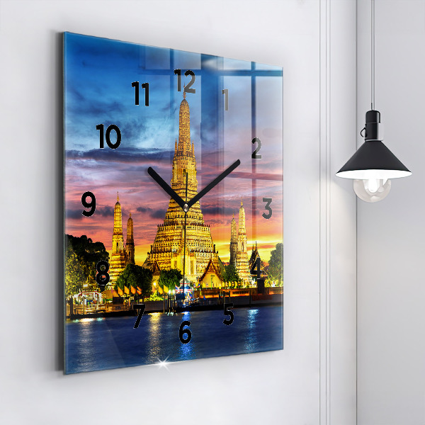 Orologio quadrato Tempio a Bangkok