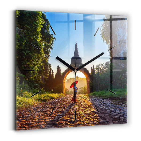 Orologio quadrato Parco Surat Thani Thailandia