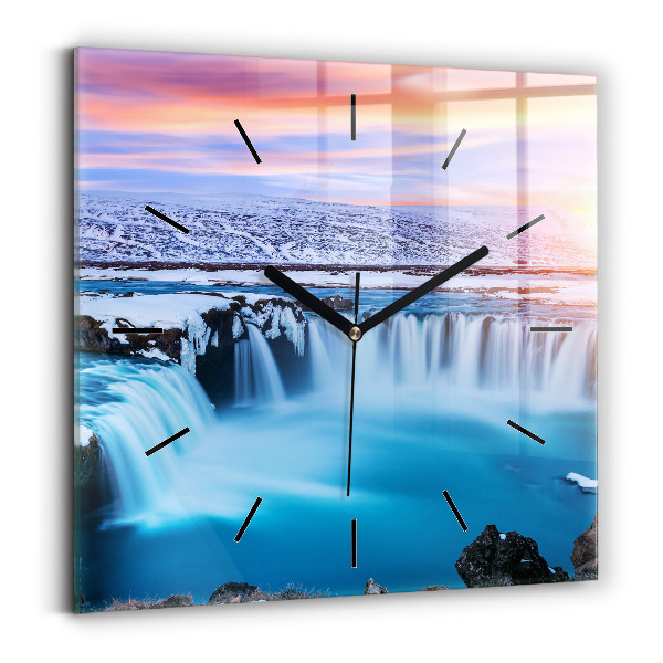 Orologio quadrato Cascata Godafoss Islanda