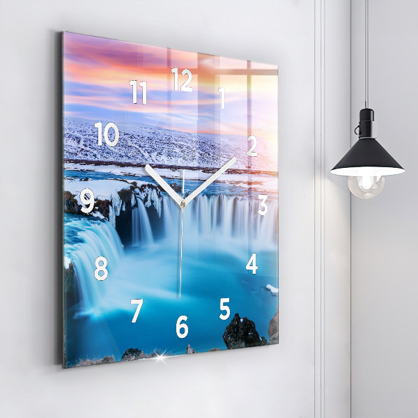 Orologio quadrato Cascata Godafoss Islanda