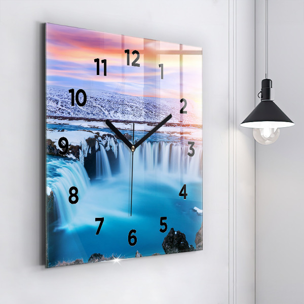 Orologio quadrato Cascata Godafoss Islanda