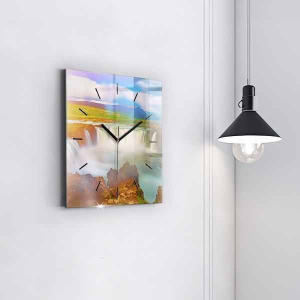 Orologio quadrato Godafoss in Islanda