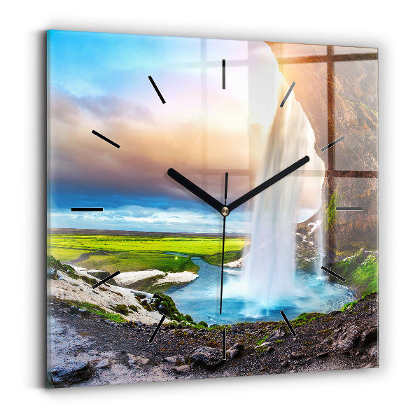 Orologio quadrato Cascata in Islanda