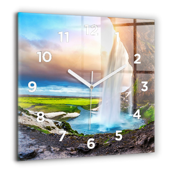 Orologio quadrato Cascata in Islanda