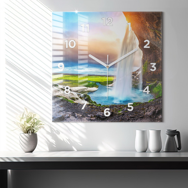 Orologio quadrato Cascata in Islanda