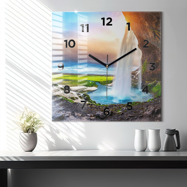 Orologio quadrato Cascata in Islanda