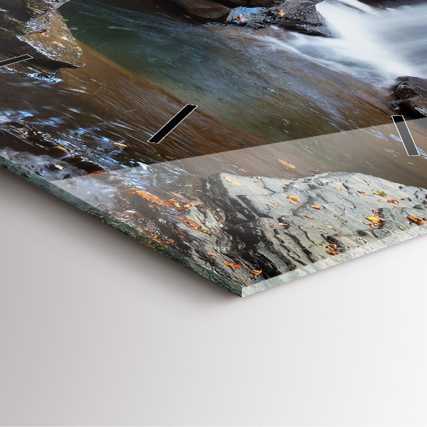 Orologio quadrato Cascate e rocce dell'Islanda