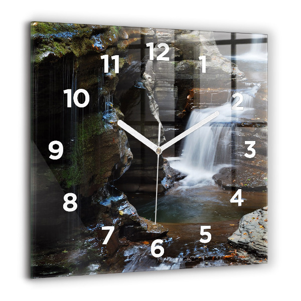 Orologio quadrato Cascate e rocce dell'Islanda