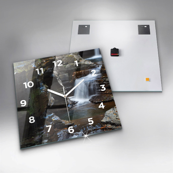 Orologio quadrato Cascate e rocce dell'Islanda