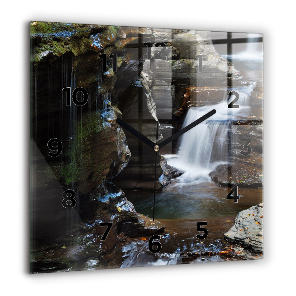 Orologio quadrato Cascate e rocce dell'Islanda