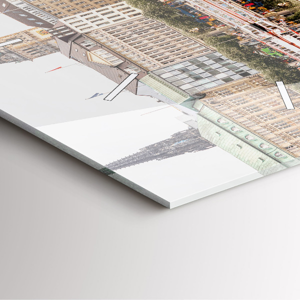 Orologio quadrato Fiume Amburgo Germania