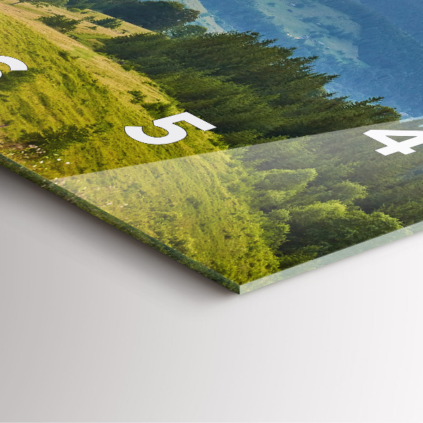 Orologio quadrato Paesaggio con foreste