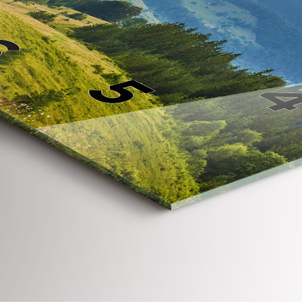 Orologio quadrato Paesaggio con foreste