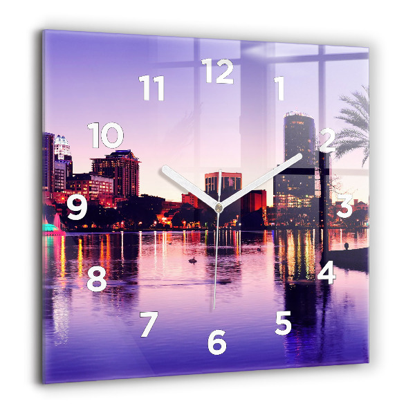 Orologio quadrato Skyline della città di Orlando