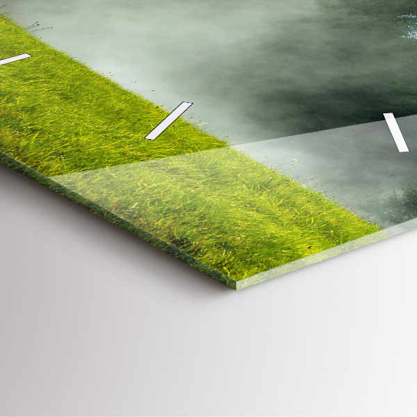 Orologio quadrato in vetro Paesaggio montano