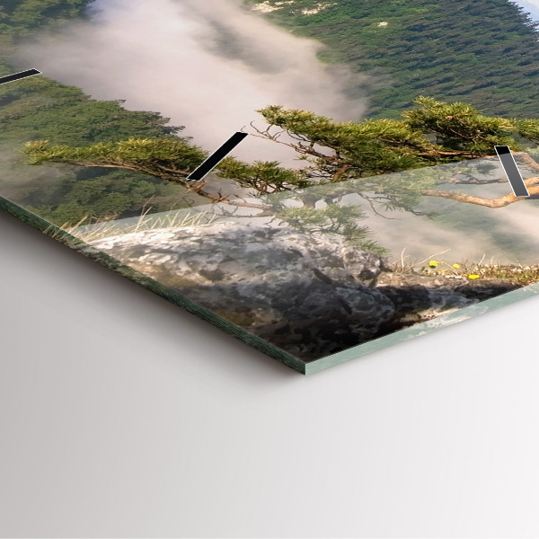 Orologio quadrato in vetro Picco Sokolica nei Monti Pieniny