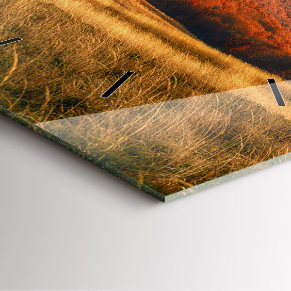 Orologio quadrato in vetro Paesaggio montano