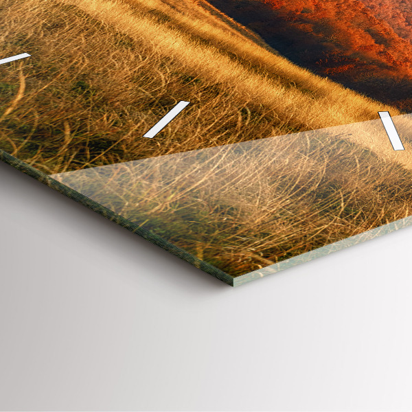 Orologio quadrato in vetro Paesaggio montano