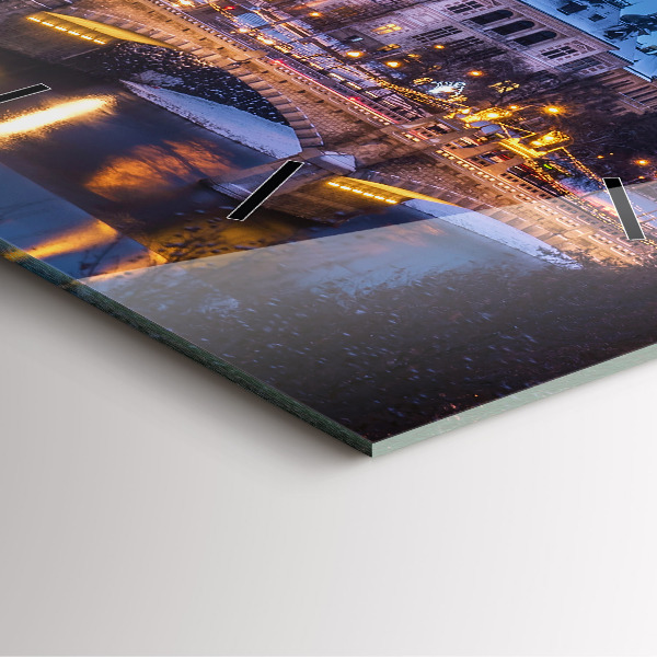 Orologio quadrato Panorama della città di Pilsen