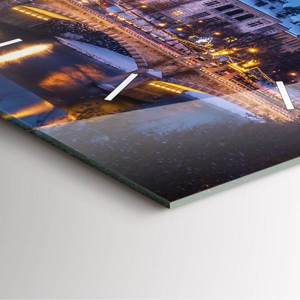 Orologio quadrato Panorama della città di Pilsen