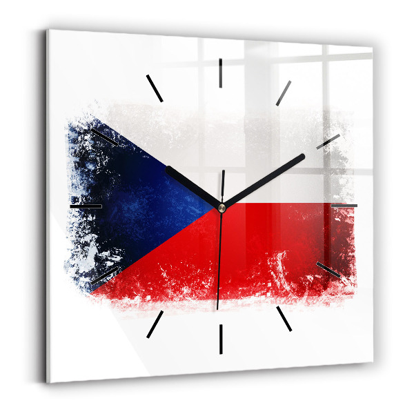 Orologio quadrato bandiera ceca