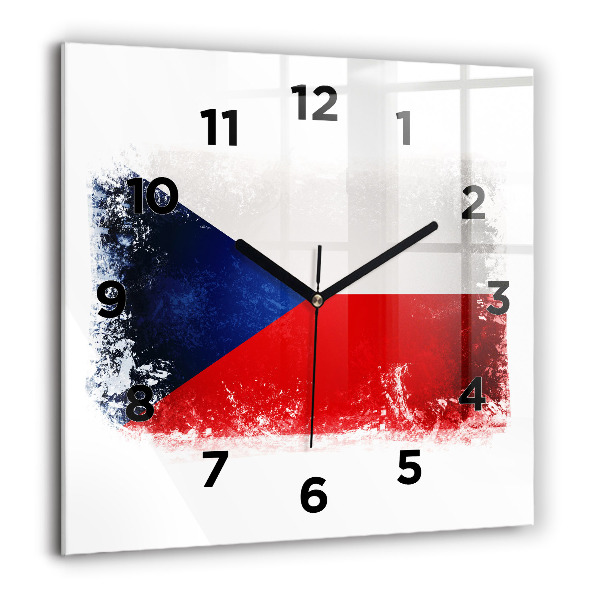 Orologio quadrato bandiera ceca