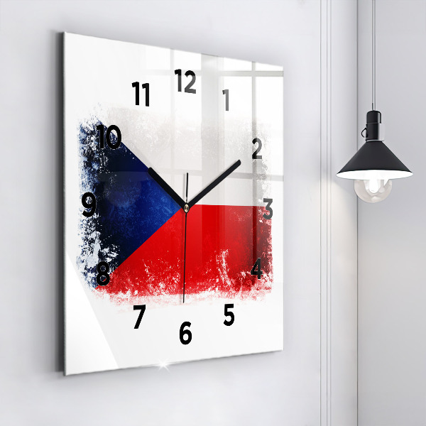 Orologio quadrato bandiera ceca