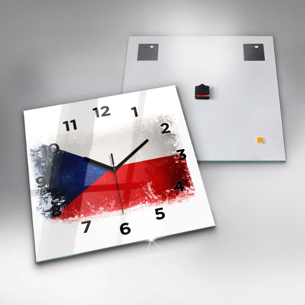Orologio quadrato bandiera ceca